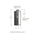 thumbnail image 3 of 1 Light Wall Sconce In Contemporary Style-17.25 Inches Tall And 6 Inches Wide Capital Lighting 625111Ad, 3 of 7