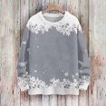 thumbnail image 4 of LIaqionyy Chandail de Noël pour Femmes Surdimensionné Col Rond Mode Automne Hiver, 4 of 5