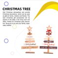 thumbnail image 2 of Billuyoard Decoración en forma de árbol de Navidad para Hotel y oficina en casa, estante de para sala de estar, mesita de noche, adorno de madera, Kits de decoración para fiestas Tipo 2 Billuyoard HA070106-02, 2 of 6