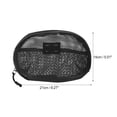 thumbnail image 2 of Unique Bargains 1 Pc Mesh Hand-held Sundries Makeup Bag Black 8.27in, 2 of 5