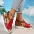 thumbnail image 5 of Women Orthopedic Platform Wedge Sandals 2026 Summer Comfortable Dressy Sandals Open Toe Ankle Strap Espadrilles Platform Beach Sandals, 5 of 5