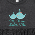 thumbnail image 4 of Inktastic My Mimi Loves Me Girls Baby Dress, 4 of 5