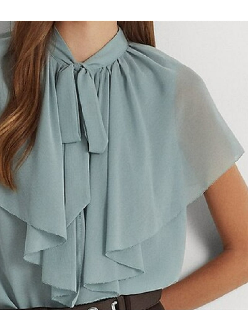 トップス crinkle crinkle crinkle ribbon blouse Abstract Ruffles Crinkle Blouse | Chico's