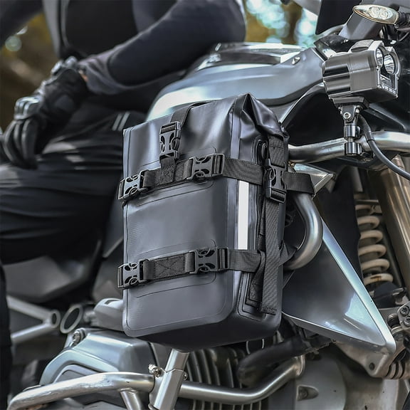 Motorcycle Bumpers Bag Waterproof 5L Motorcycle Side Frame Bag Motorcycle CrashBar Bag Universal Motorcycle Riding Tools Storage Bag Motorcycle Accessory