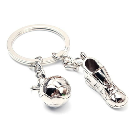 

3pcs Football Soccer Ball Shoes Pendant Sports Keyrings Key Holder Decor Accessories 1.5cm:3cm