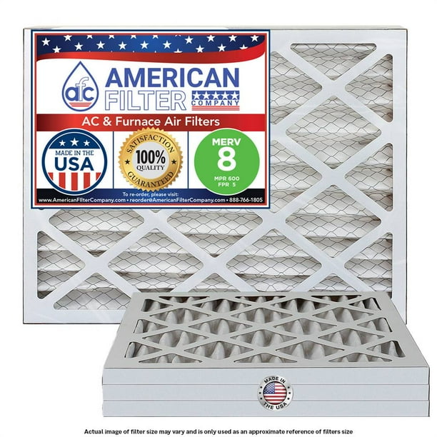 American Filter 18x30x1 Furnace / AC / Air filters MERV 8 (4Filters
