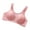 Pink, variant on Women's Plus Size Strapless Bra Comfortable Support No Steel Rims Adjustable Seamless Underwire Lingerie