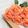 thumbnail image 2 of Flower 5pcs Artificial Flower Rose Bright Color Long Lasting Attractive Decorative Fake Silk Flower Decoration, 2 of 5
