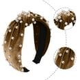 thumbnail image 6 of Weikingp Hair Accessories for Women Knotted Nail Pearl Headband Retro Middle Knot Velvet Headband Hair Accessory Hair Accessories for Girls Hair Bows for Women Headbands for Women (Clearance), 6 of 6