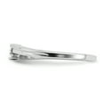 thumbnail image 3 of Sterling Silver Rhodium Plated Polished Diamond Ring QR6432, 3 of 6