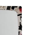 thumbnail image 2 of Ambesonne Sketch Fitted Sheet, Collage Fashion Modern, Twin Size, White Black Red, 2 of 2