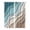 Turquoise Brown, variant on Teal Blue Ombre Cream Kitchen Curtains Short 54 Inch Length, Modern Geometric Brown Aesthetic Grommet Top Bedroom Living Room Curtains, Light Filtering Cafe Curtain Drapes 2 Panels Set 84''x54''