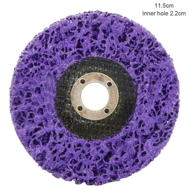 Meule de Ponçage Peinture Antirouille Disque de Meulage Acier Inoxydable Meule de Polissage Meule de Polissage, Violet, 115 mm, Trou Intérieur 22 mm