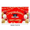 thumbnail image 3 of Veeogra Background,Graduation Decorations 2025,New Graduation Season 2023 Party Decoration Background Cloth Graduation Party Background Flag Banner,Classroom Decor,Party Favors,Red, 3 of 4