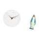 thumbnail image 5 of Reloj de pared decorativo moderno minimalista redondo silencioso sin , estatua católica de María de resina, adecuado para sala de esta, 5 of 8