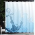 thumbnail image 4 of Ambesonne Anchor Shower Curtain, Nautical Deep Sea Bottom, 69"Wx84"L, Pale Blue, 4 of 5