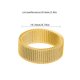 thumbnail image 5 of Qarigey Anillo Unisex Acero Anillo Mujer Hombre Malla Anillo Universal Múltiples Tamaño Mano Pareja Joyería, Blanco, Talla 17 Ropa, zapatos y accesorios Miscelánea Oro veintiuno Qarigey AP000808-15, 5 of 6