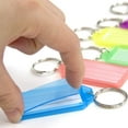 thumbnail image 5 of BAZIC Key Tag Label Window, Plastic Key Holder Key Ring (6/Pack), 1-Pack, 5 of 5