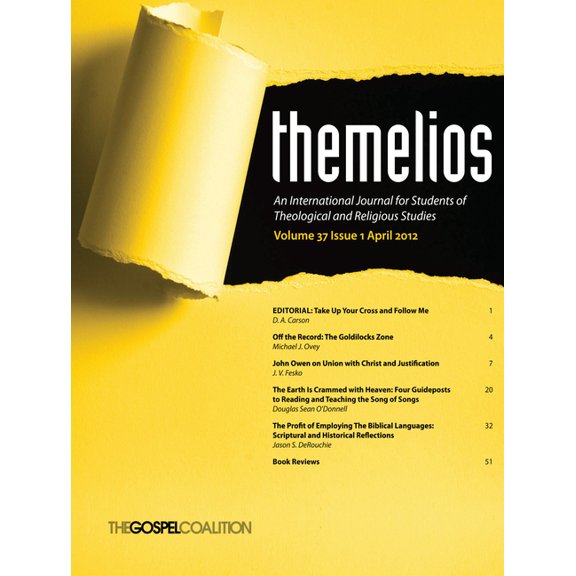 Themelios: Themelios, Volume 37, Issue 1 (Paperback)