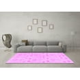 thumbnail image 3 of Ahgly Company Indoor Square Abstract Purple Modern Area Rugs, 4' Square, 3 of 4