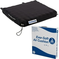 Dynarex Ever-Soft Air Cushion, Wheelchair Cushion To Prevent & Relieve Painful Pressure Wounds And Increase Seated Comfort, 300 lb. Weight Capacity, Black, 18” x 16” x 4”, 1 Cushion