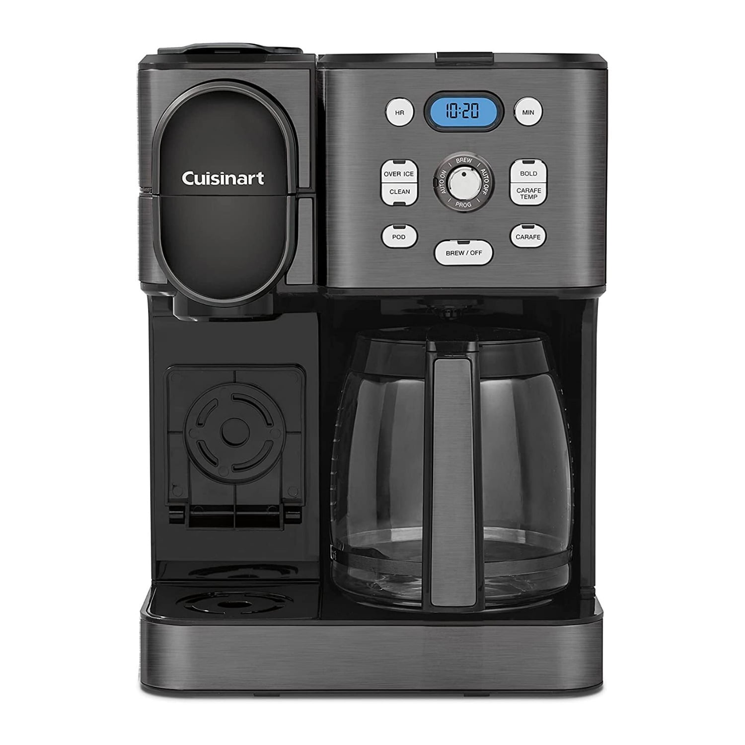 Cuisinart 2IN1 Center Combo Brewer Coffee Maker, Black Stainless