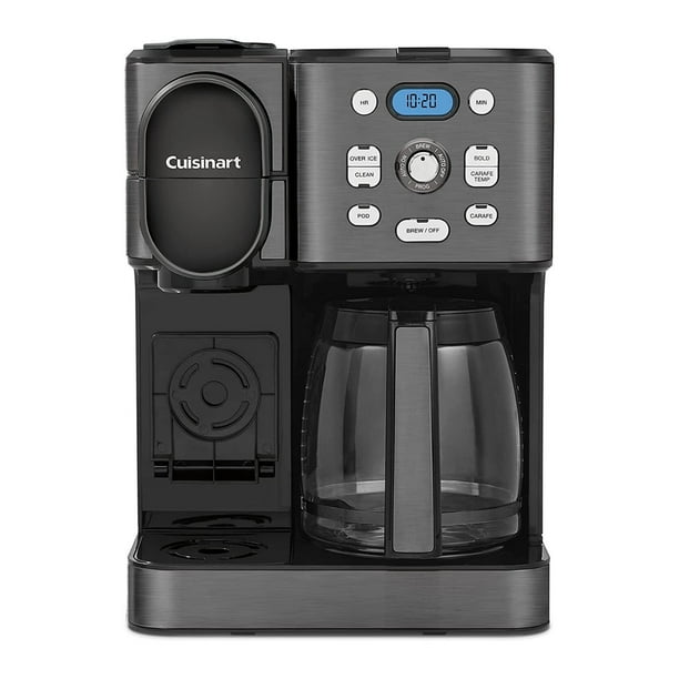 Cuisinart 2-IN-1 Center Combo Brewer Coffee Maker, Black Stainless ...