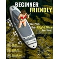 thumbnail image 3 of 10'6" Inflatable Stand Up Paddle Board for Adults, Non-Slip EVA, Camera Mount, Grey, 3 of 8