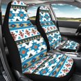 thumbnail image 4 of XYZCANDO Easy to Install Car Seat Covers SUV Sedan Truck, All-Season Breathable Front Seat Cover 2 pcs Polyester Geometric Patterns, 4 of 10