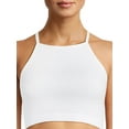thumbnail image 5 of No Boundaries Juniors Seamless Cropped High Neck Tank Top, Sizes S-XL, 5 of 5