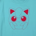 thumbnail image 2 of Girl's Pokemon Jigglypuff Portrait Graphic Cropped T-Shirt Blue X Small, 2 of 3