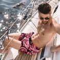 thumbnail image 2 of luoweisi Men's Beach Shorts Quick Dry Swim Trunks with Mesh Lining Roses L, 2 of 5