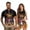 250th Torch, variant on Uorisanigo Hawaiian Tree Couples' Outfits His and Hers Clothing Men Zipper Golf Shirt Quick-Dry Shirt and Womens Golf Dress with Shorts Athletic Sleeveless Dress with Pocket