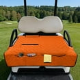 thumbnail image 2 of Yuyamidu Orange Golf Cart Seat Cover Portable Golf Cart Seat Blanket with Pockets Club Car Seat Towel Travel Sports Golf Cart Accessories, 2 of 8