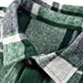 thumbnail image 5 of Mens Casual Button Down Shirts Fashion Fashion Color Block Lapel Sanding Plaid Print Long Sleeve Jacket Top Activewear, 5 of 7
