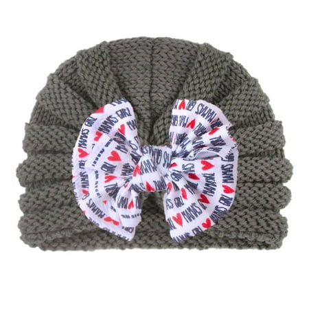 

Hat For Kids Baby Boys Girls Colorful Beanie Bowknot Elastics Turban Hat Cap