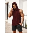 thumbnail image 6 of COOFANDY Mens Workout Hooded Tank Tops Bodybuilding Muscle T Shirt Sleeveless Gym Hoodies, 6 of 6