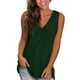 thumbnail image 2 of Camisetas sin mangas de mujer, holgadas, con cuello en V, camisolas de verano - Poliéster, color liso, estilo informal - S-XXL, 2 of 4
