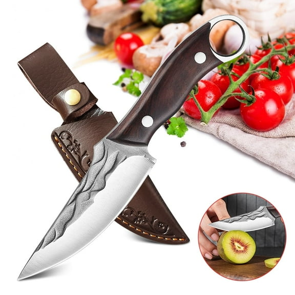 DFITO Fixed Blade Knives with Sheath, Full Tang Knife for Camping, Hiking, Survival