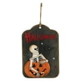 thumbnail image 2 of Northlight Skeleton and Jack-O-Lantern Halloween Wall Sign - 9.75", 2 of 5