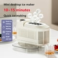 thumbnail image 2 of Mini Ice Maker Countertop, Portable Compact Ice Machine, 8 Ice Cubes in 10 Mins, Small Nugget Ice Maker with Car Adapter, Quiet Bullet Ice Maker, for Home, Kitchen, Office, Camping, 2 of 9