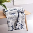 thumbnail image 4 of Levtex Home - Beach Life - Quilted Throw - 50x60in. - Nautical - Navy and White - Reversible Pattern - Cotton Fabric, 4 of 4