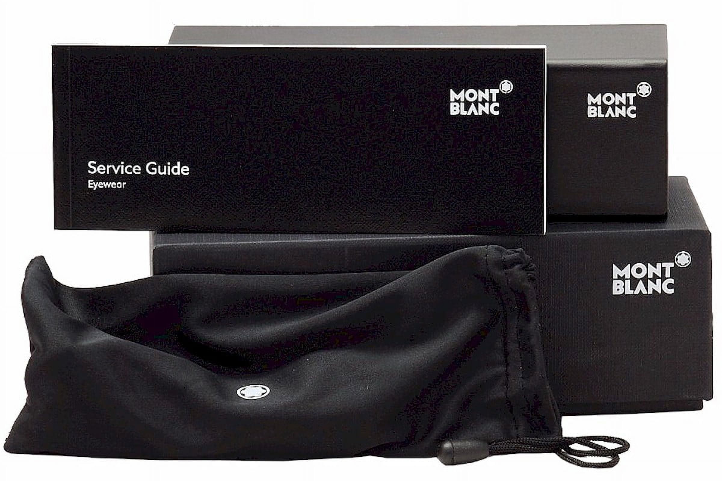 MONT BLANC Eyeglasses MB0531 014 shiny light ruthenium/clear 