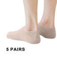 thumbnail image 2 of Socks Women's Spring and Summer Solid Color Boat Socks Breathable Cotton Sports Shallow Mouth, 2 of 5