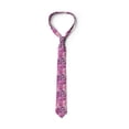thumbnail image 4 of Men's Tie, Rose Bloom Petals Divine, 3.7", Rose Fuchsia Magenta, by Ambesonne, 4 of 4