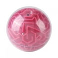thumbnail image 1 of Jeu de Labyrinthe Balle Jouet d'Intelligence pour Enfants Casse-Tête Balle 3D Cadeau d'Entraînement à l'Intelligence pour Enfants Adultes Rose Rouge, 1 of 8