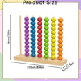 thumbnail image 3 of Diy Craft Kit Wooden Colorful Bead Abacus Counting Frame Math Learning Toy Color Sorting Game Educational Intelligence Development for Toddlers Preschool Arts and Crafts,Creative Diy Kit,Handmad, 3 of 7
