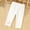 White4, variant on Afuyipoi Little Girls Cotton Lace Leggings Size 9M-3T Elastic Waist Breathable Lace Trim Capri Pants for Toddler Daily Play Outdoor School Casual Wear Gray Size 12M