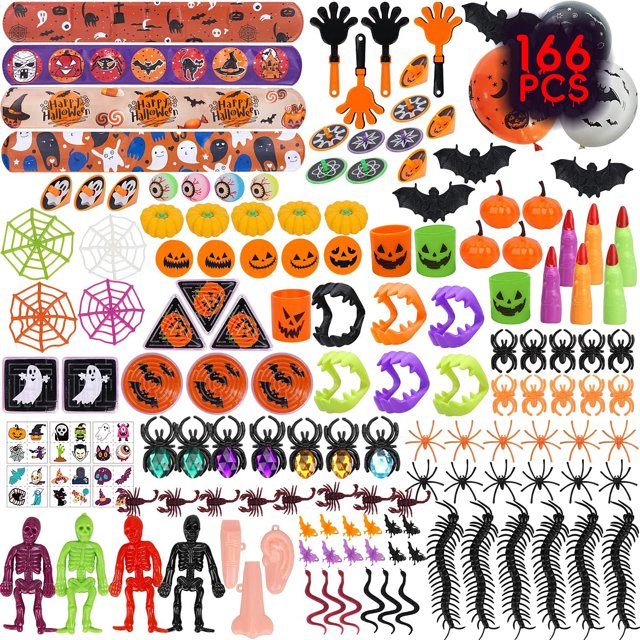 Nuevo juego de juguetes de Halloween, nueva combinación de regalos para fiestas, juguetes de disfraces y descompresión, pellizco de calabaza
