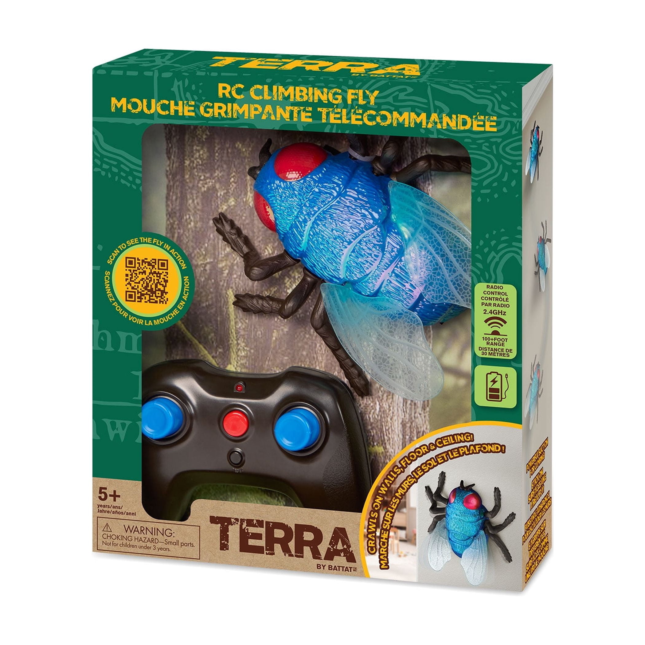 Terra by Battat RC Climbing Fly Remote Control Bug Toy for Kids 5 Years+